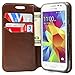 Samsung Galaxy Prevail LTE Case,Samsung Galaxy Core Prime Case,NageBee -Wallet Flip Case Pouch Cover Fold Stand case Premium Leather Wallet Flip Case for Samsung Galaxy Prevail LTE / Samsung Galaxy Core Prime (Leather wallet brown)