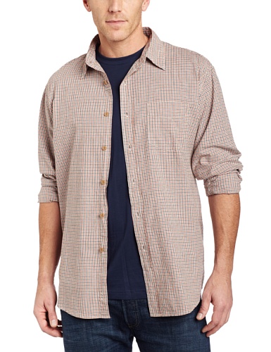 Dockers Mens Long Sleeve 3 In 1 Benedict Mini Check Shirt