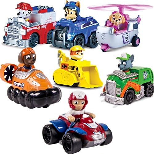 Coolfly Fan 7-Pack Vehicle Set Puppy Patrol Doll Paw Pup Buddies Figures Toys