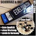 SET (2 Stck.) Kennzeichenhalter / Nummernschildhalter Modell EVEN - TOP Qualit�t, auch f�r gebogene Sto�stangen geeignet, inkl. 4 x Chrom Ventilkappen und Edelstahl Befestigungsmaterial. Passend f�r alle EU-Norm Kennzeichen 520 x 110 mm