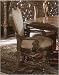 Kitchen & Housewares : AICO 56004 Torino 'Swivel' Arm Chair in Espresso