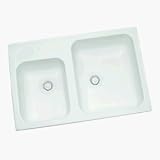 Karran USA 17545 Gourmet Chef Acrylic Double Bowl Kitchen Sink