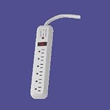 Outlet Strip Fax/Tel Surge Protectors, 6' Heavy duty Cord (CCS25105)