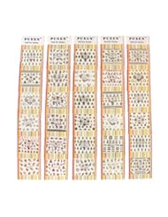 Beauty: PUEEN 3D Nail Art Sticker Collection Set JH1 - 30 Packs All Different Designs (Over 700 Stickers) Glitter Rhinestones Dress Roses Puppy Leopard Prints Nails Decal Decorations Super Cute - PUEEN