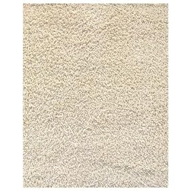 Anji Mountain Bamboo Rug Co. 8-Foot-by-10-Foot Bamboo-Derived Rayon Area Rug, Ivory