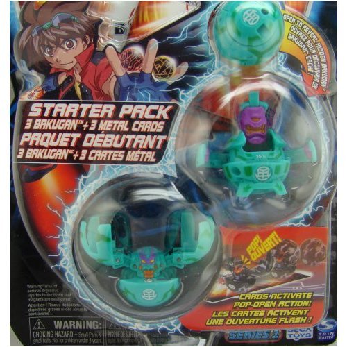 Childrens Toyshop  Toys : Bakugan Battle Brawlers Green/Purple Starter Pack