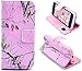 5C Case, iPhone 5C Case, Tree Camo Flip Wallet Credit ID Card Slot Holder Phone Case With Stand --Retail Package W Screen Protector --Pink