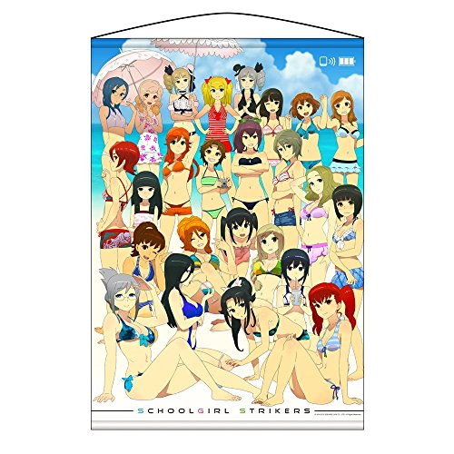 スクールガールストライカーズ タペストリー 水着集合