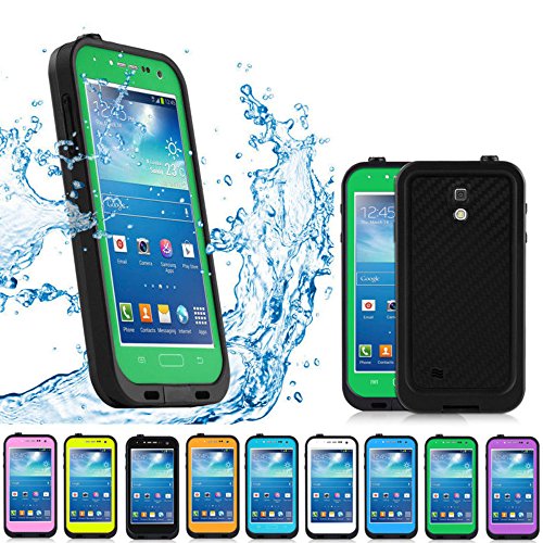 Samsung Galaxy S4 Case, LERBO Colorful Waterproof Dirt Dust Proof Case Cover for Samsung Galaxy S4 I9500(Green)