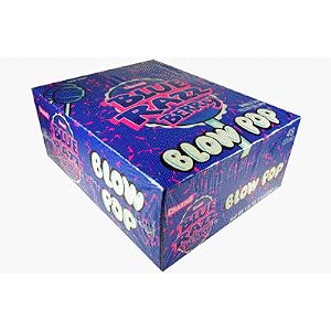 Blow Pops 48 Pack Blue Razz Berry by AlwaysDirect