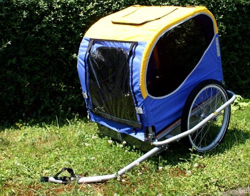 BLUE BIRD Hundeanhänger Fahrradanhänger ALU mit Standard-Kupplung TÜV/GS