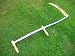 Large Grass Scythe, Tubular Steel Shaft 1.5m long & 60cm Blade