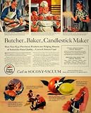 1941 Ad Socony Vacuum Oil Gargoyle Process Products - Original Print Ad