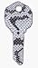 Happy - Snake Skin House Key Schlage SC1