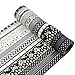 MOEUP 12pcs Black and White Washi Masking Tape Collage DIY (Mustern AFDR01)