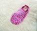 Disney Baby Bath Swaddler, Pink/Red Minnie Mouse