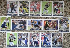 2013 Topps Football St. Louis Rams Team Set In a Protective Case - 12 cards including Tavon Austin RC, Quinn, Long, Stacy RC, Bradford, Ogletree RC, Givens, Finnegan, Kendricks, Laurinaitis, Jenkins, Bailey RC, McDonald RC, Richardson, and a Team Leader Card.