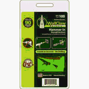 Wallclaw Anchors LLC PCK-WC100-YS Wallclaw Anchor by 