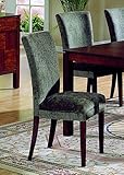 Set of 2 Achillea Contemporary Cherry & Olive Parson Chairs