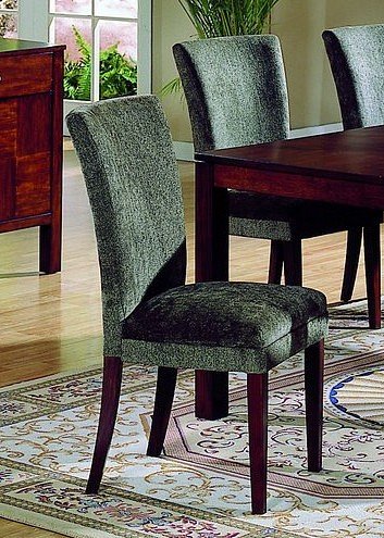 Set of 2 Achillea Contemporary Cherry & Olive Parson Chairs