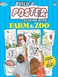 Build a Poster Coloring Book--Farm & Zoo (Dover Build A Poster Coloring Book)
