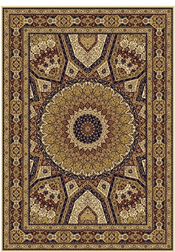 Silk Persian Qum Design Area Rug 2x4 Beige Rug Ivory Traditional Rugs Hallway Small Rugs 2x3 Area Rugs Entrance Rug (2'x4' Kitchen/door Mat)