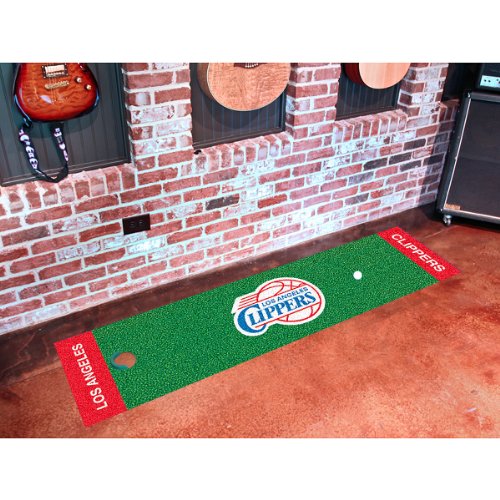 LOS ANGELES CLIPPERS GOLF PUTTING CARPET RUNNER RUG