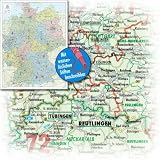 Bacher Orga-Karte Deutschland, Posterkarte beschichtet