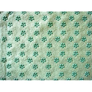 Microfiber Skidless Yoga Towel Yoga Mat 24x72 with Carry Bag Green Color
