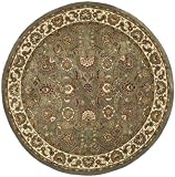 61Hj9Ws6TiL. SL160  Safavieh Classic CL359B Light Blue 3 6 Round Handmade Wool Area Rug