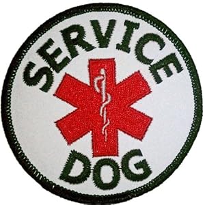 embroidered service dog patches