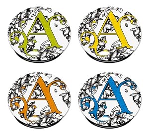 Set of 4 Gablecrest Glass Bubble Refrigerator Magnets