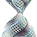 MENDENG Black Gold Striped Tie Woven Jacquard Silk Men's Suits Ties Necktie