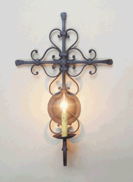 Hacienda Cross Electric Sconce