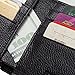 Men RFID Blocking Wallet Genuine Leather Credit Card Protector Bifold 8 Slots Black
