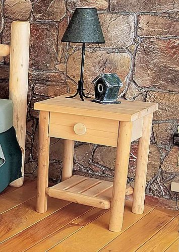 Rustic Natural Cedar Furniture Wheatfields Nightstand On Sale
