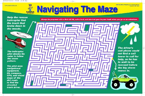 Childrens Toyshop  Toys : Navigating the Maze Placemat by Brainymats