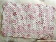 Shabby Chic Pink Cherry Quilted Bath Rug/Mat