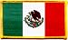 Mexican Flag - Flag of Mexico - Embroidered Iron On or Sew On Patch