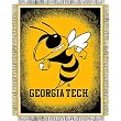 Georgia Tech Yellowjackets NCAA Triple Woven Jacquard Throw (019 Focus) (48x60")"