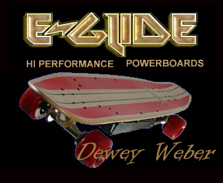 E-Glide Dewey Weber Electric Powerboard / EGlide Skateboard