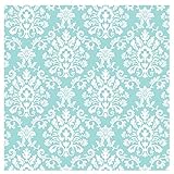 UPC 013051285784 product image for Amscan Robin's Egg Blue Brocade Jumbo Gift Wrap | upcitemdb.com