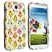 Galaxy S4 Unique Durable Rubberized Case. Luxmo CRSAMSIVFANOWL - Retail Packaging- Fancy Owl