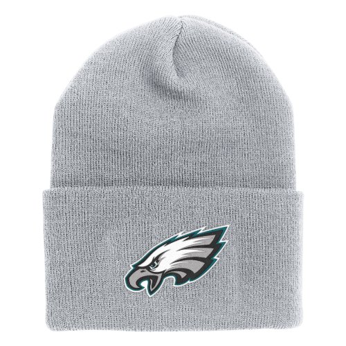 NFL Men's End Zone Cuffed Knit Hat - K010Z (Philadelphia Eagles, One Size Fits All)