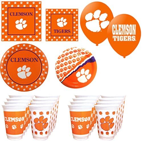 NCAA Clemson Tigers 16 piece "It's A Party" Party Pack