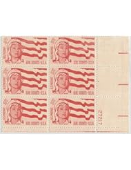 Single Detail Page Misc: Stamp United States Scott 1199 Girl Scout Commemorative 4 cent Plate Block MNH