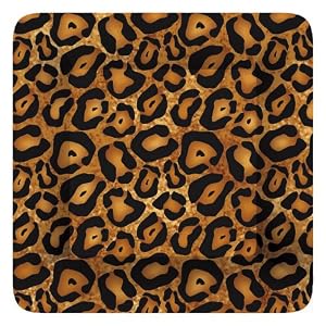 Ceramic Square 6" Appetizer Plate, Leopard