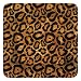 Ceramic Square 6" Appetizer Plate, Leopard
