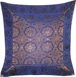 Pillowcases Throw-Pillow-Covers Asian-Influence Indian-Style Silk Square 16x16 Inches (bcbr184)