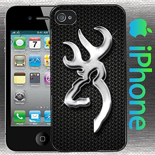 Silver Buck with Carbon Fiber Background iPhone 5 / 5s Case Hard Plastic Case